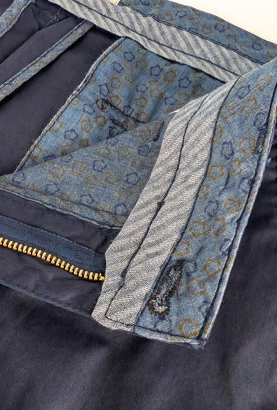 Pantalone Uomo Cotone Leggero Made in Italy Slim Fit Gamba stretta Dresserd - BLU