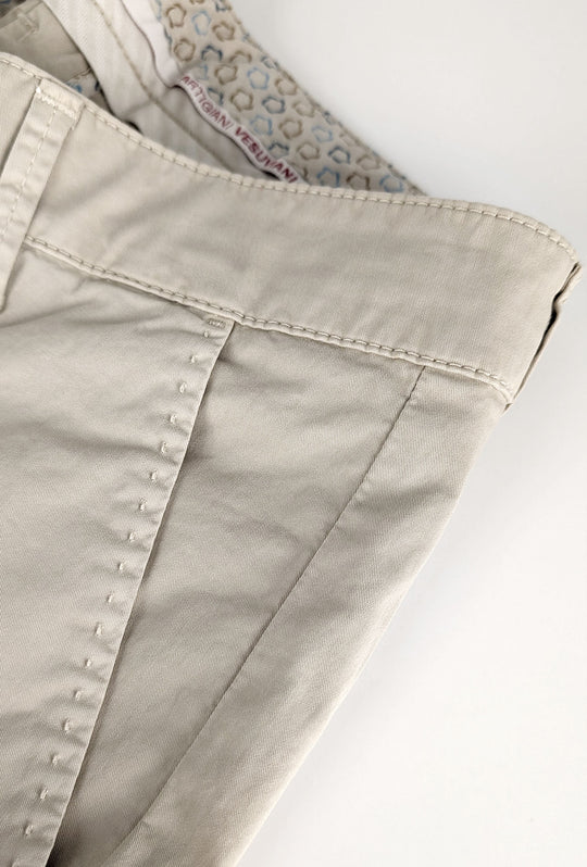 Pantalone Uomo Cotone Leggero Made in Italy Slim Fit Gamba stretta Dresserd -  BEIGE