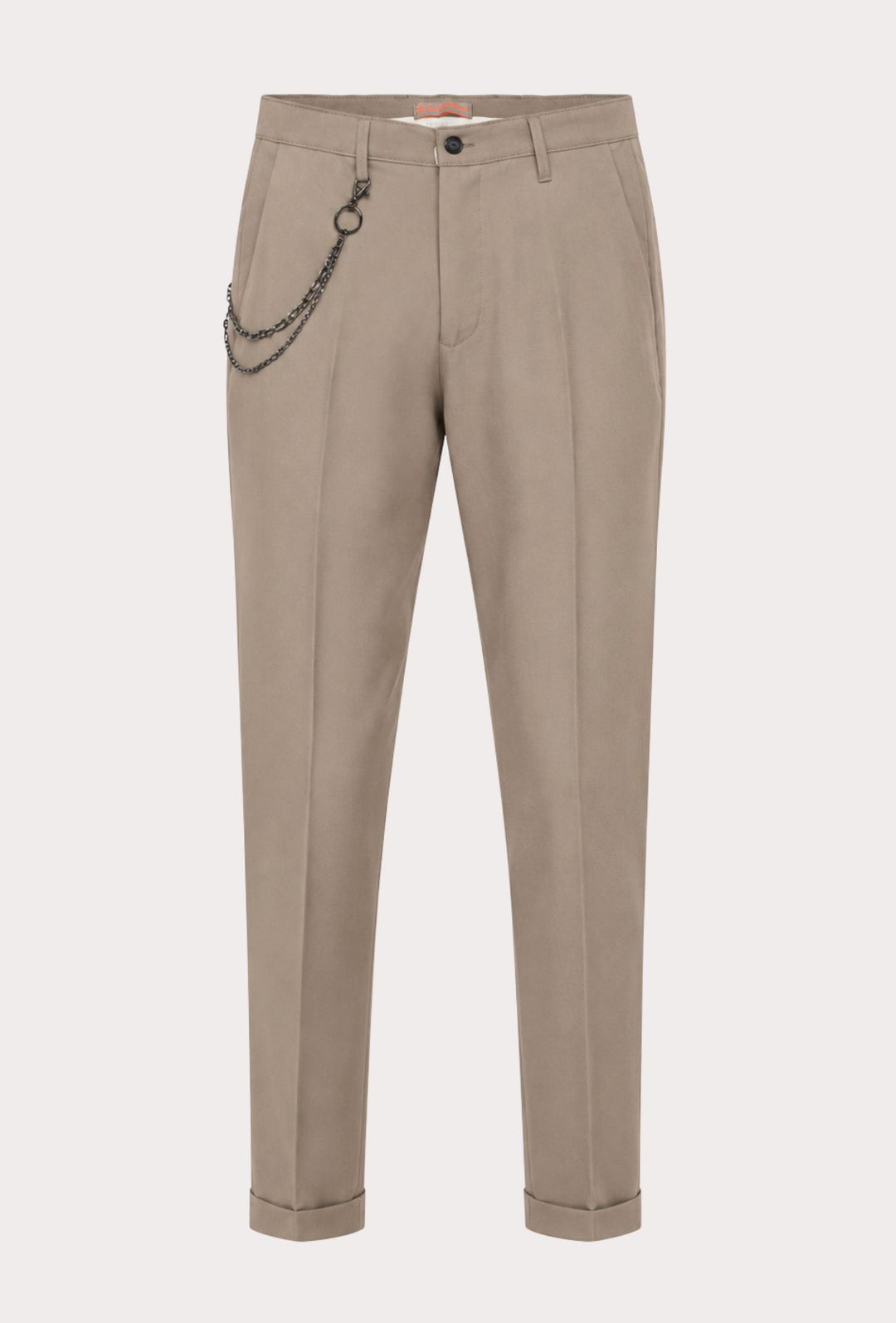 Pantalone uomo slim fit in viscosa DRESSERD - FANGO