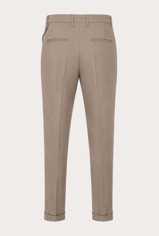 Pantalone uomo slim fit in viscosa DRESSERD - FANGO