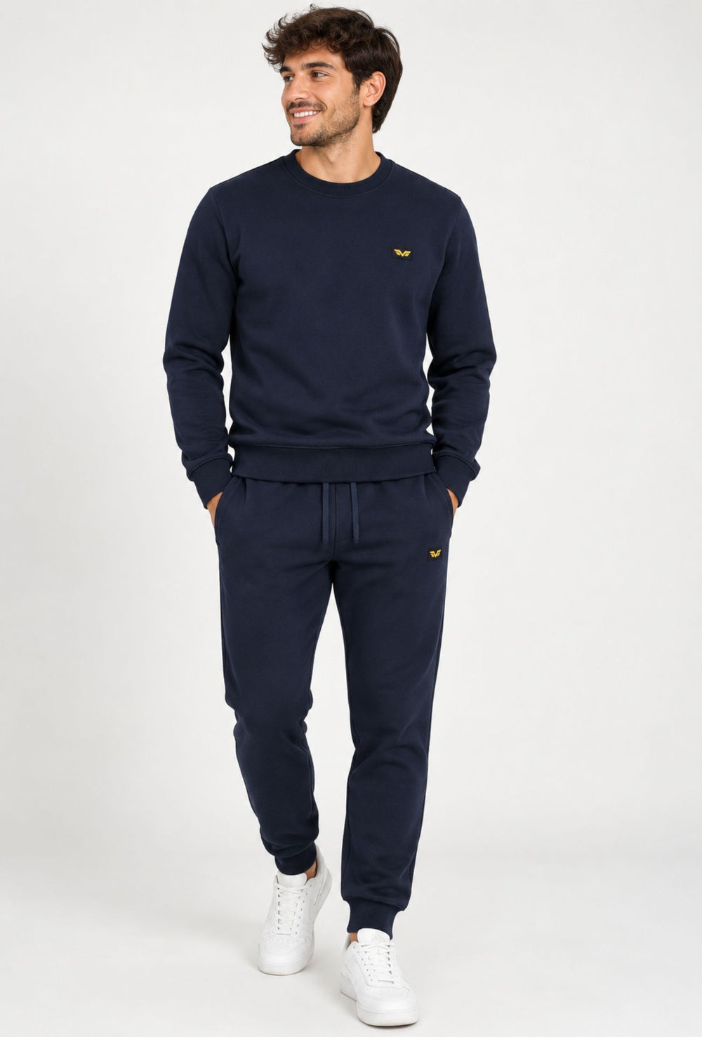 Pantalone di Tuta uomo ARMATA DI MARE cotone felpato- BLU NAVY