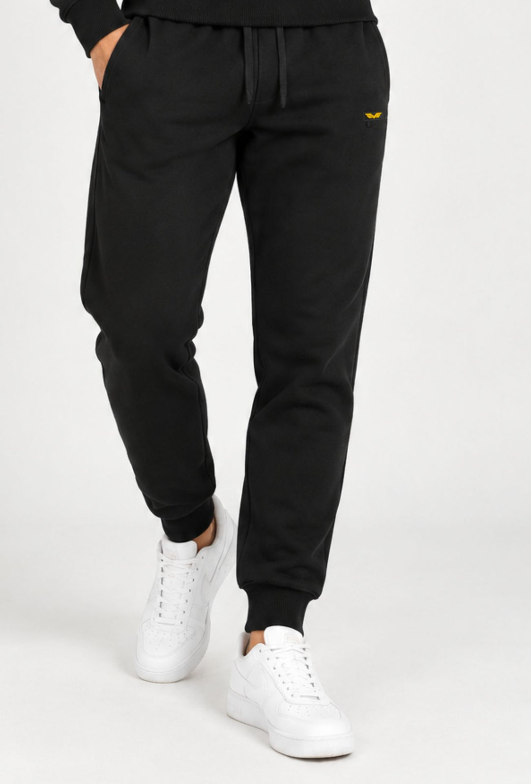 Pantalone di Tuta uomo ARMATA DI MARE cotone felpato- NERO
