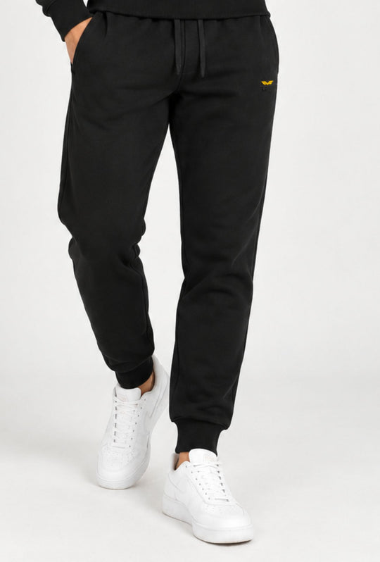 Pantalone di Tuta uomo ARMATA DI MARE cotone felpato- NERO