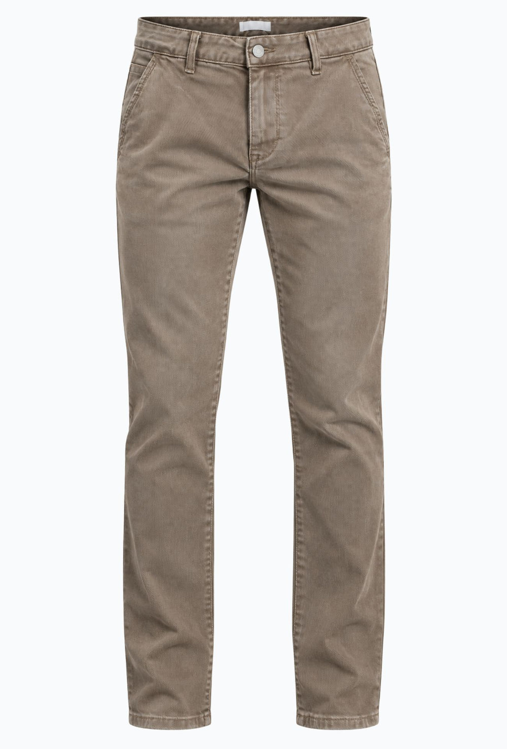 Pantalone Uomo Invernale Effetto Jeansato  DRESSERD Tasca America Regular Fit- FANGO