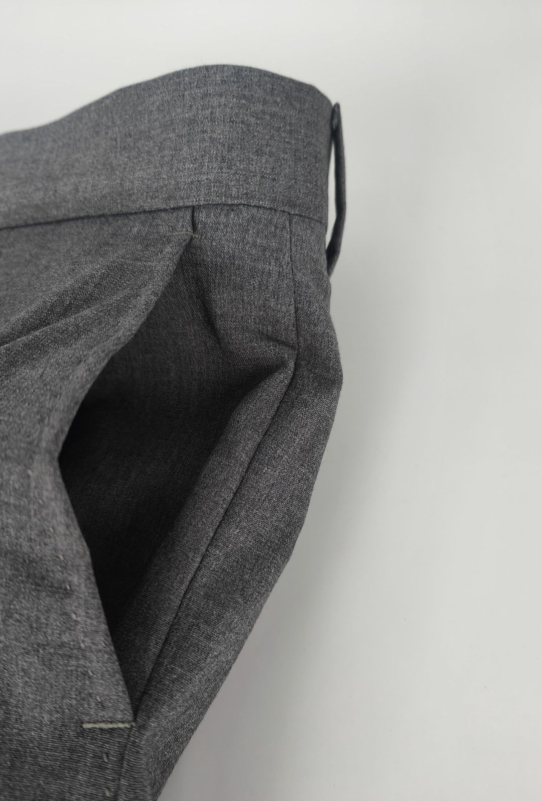 Pantalone Uomo  Elegante con Risvolto - GRIGIO