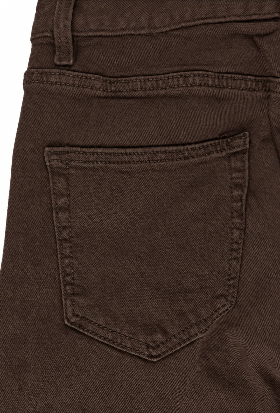 Pantalone uomo in cotone jeansato Invernale 5 Tasche Regular Fit- MORO