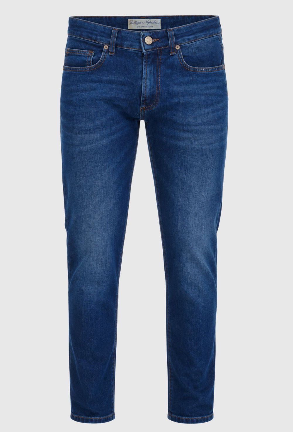Pantalone Jeans uomo Slim Fit Bottega Napoletana-LAVAGGIO SCURO