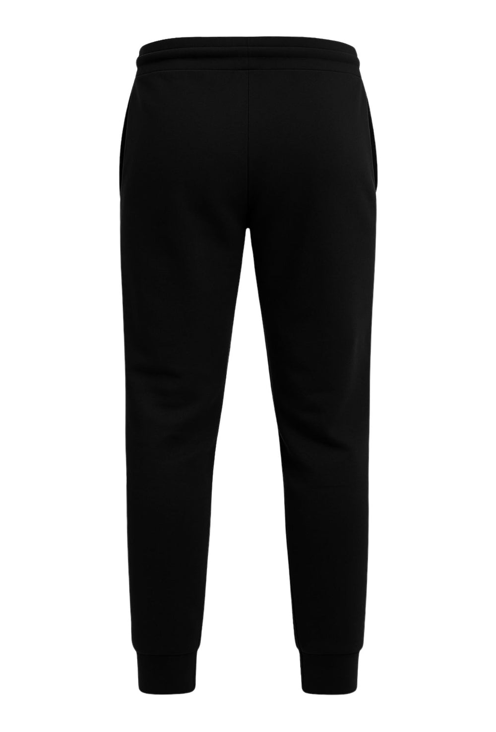 Pantalone di tuta cotone con polsino sul fondo - NERO