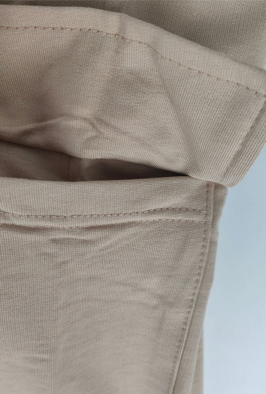 Pantalone Tuta Uomo MEED MILANO Con Tasconi Laterali  in Cotone Logo Stampato- BEIGE