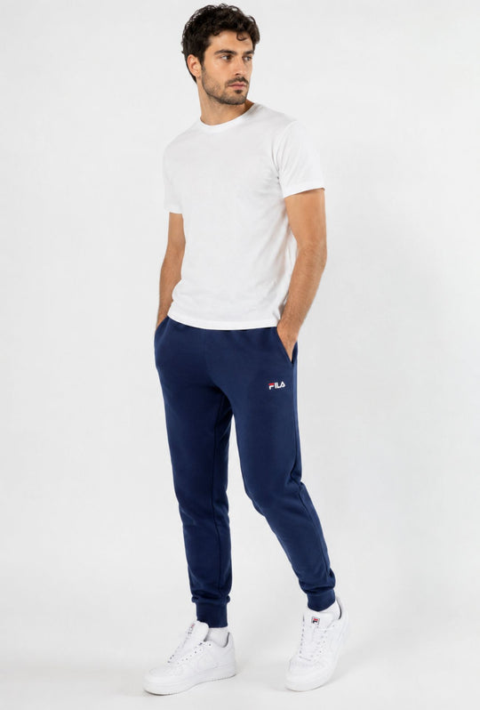 Pantalone Tuta Uomo FILA  in Cotone con Polsini- BLU NAVY