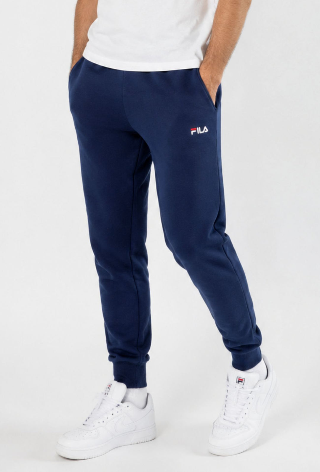 Pantalone Tuta Uomo FILA  in Cotone con Polsini- BLU NAVY