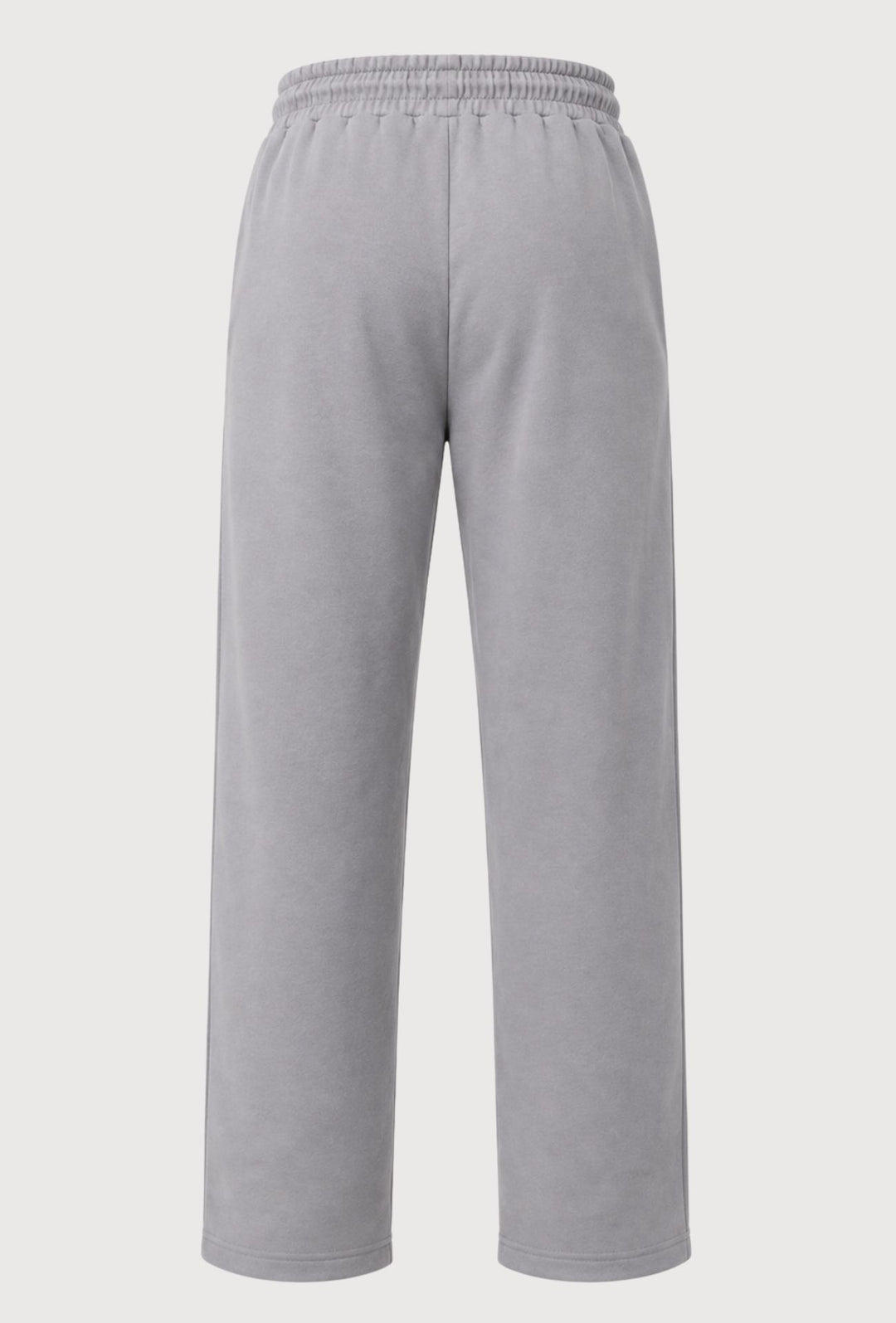 Pantalone Tuta Uomo Cotone MEED MILANO Gamba Larga Logo Gommato- GRIGIO