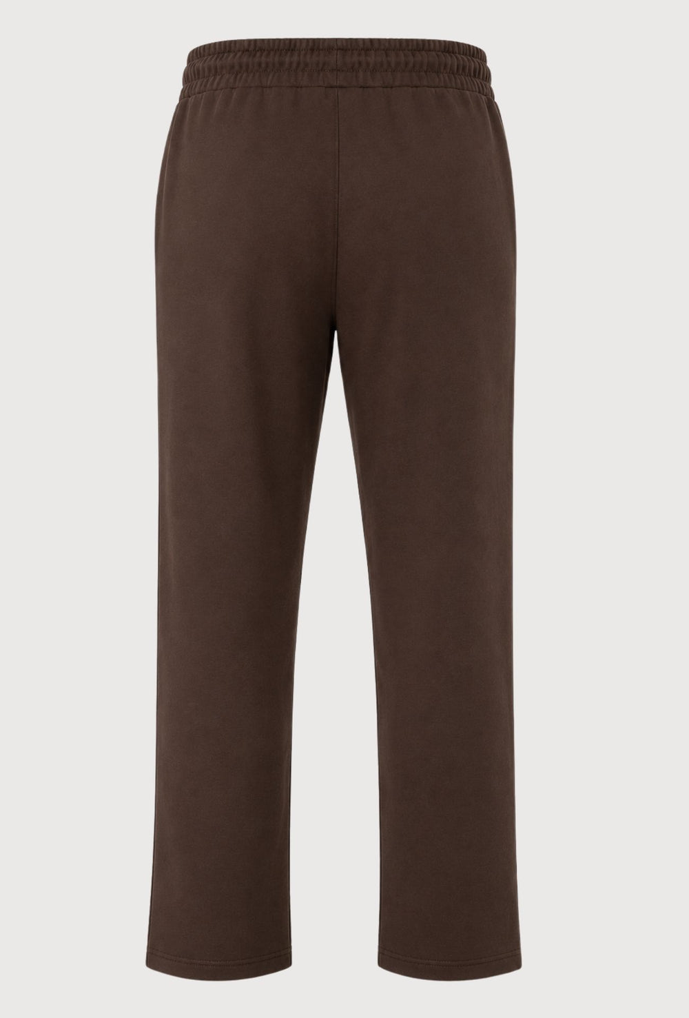 Pantalone Tuta Uomo Cotone MEED MILANO Gamba Larga Logo Gommato- CACAO