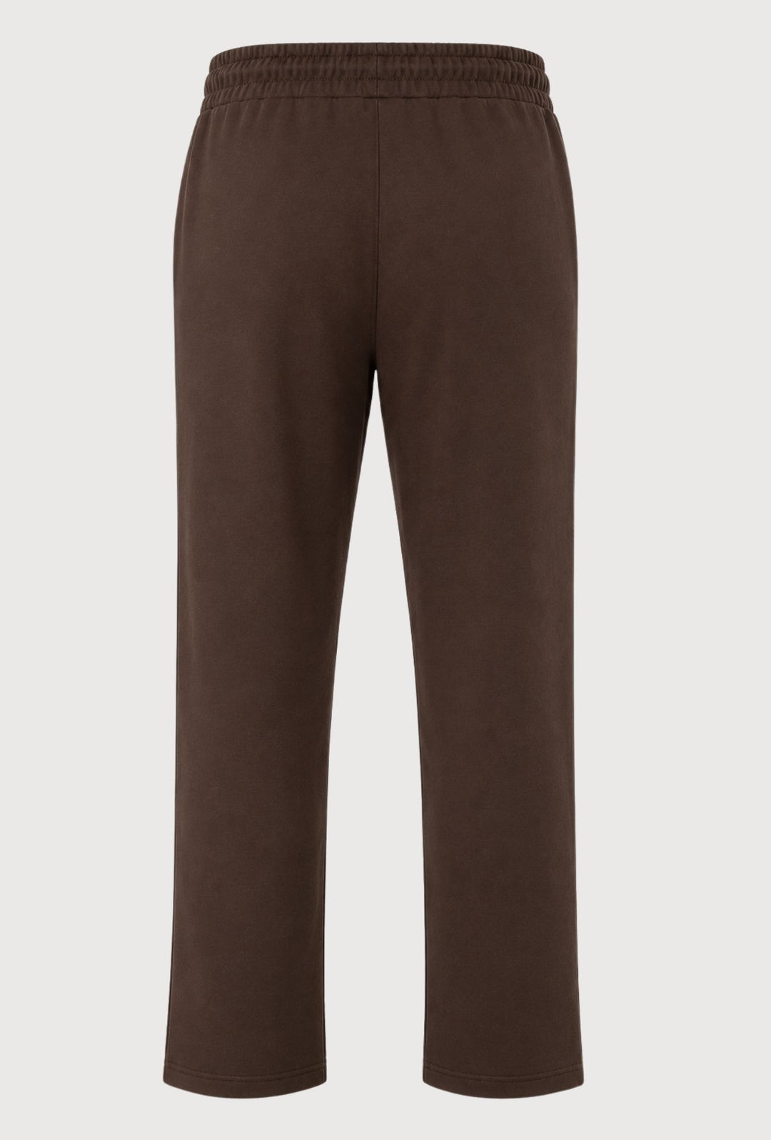 Pantalone Tuta Uomo Cotone MEED MILANO Gamba Larga Logo Gommato- CACAO