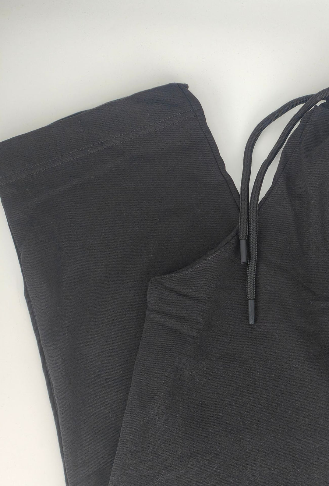 Pantalone Tuta Uomo Cotone MEED MILANO Gamba Larga Logo Gommato- NERO