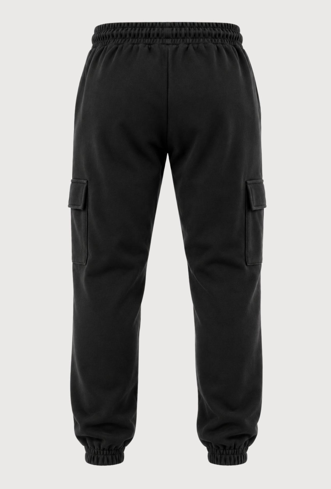 Pantalone Tuta Uomo MEED MILANO Con Tasconi Laterali  in Cotone Logo Stampato- NERO