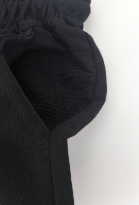 Pantalone Tuta Uomo MEED MILANO in cotone Logo Ricamato- NERO