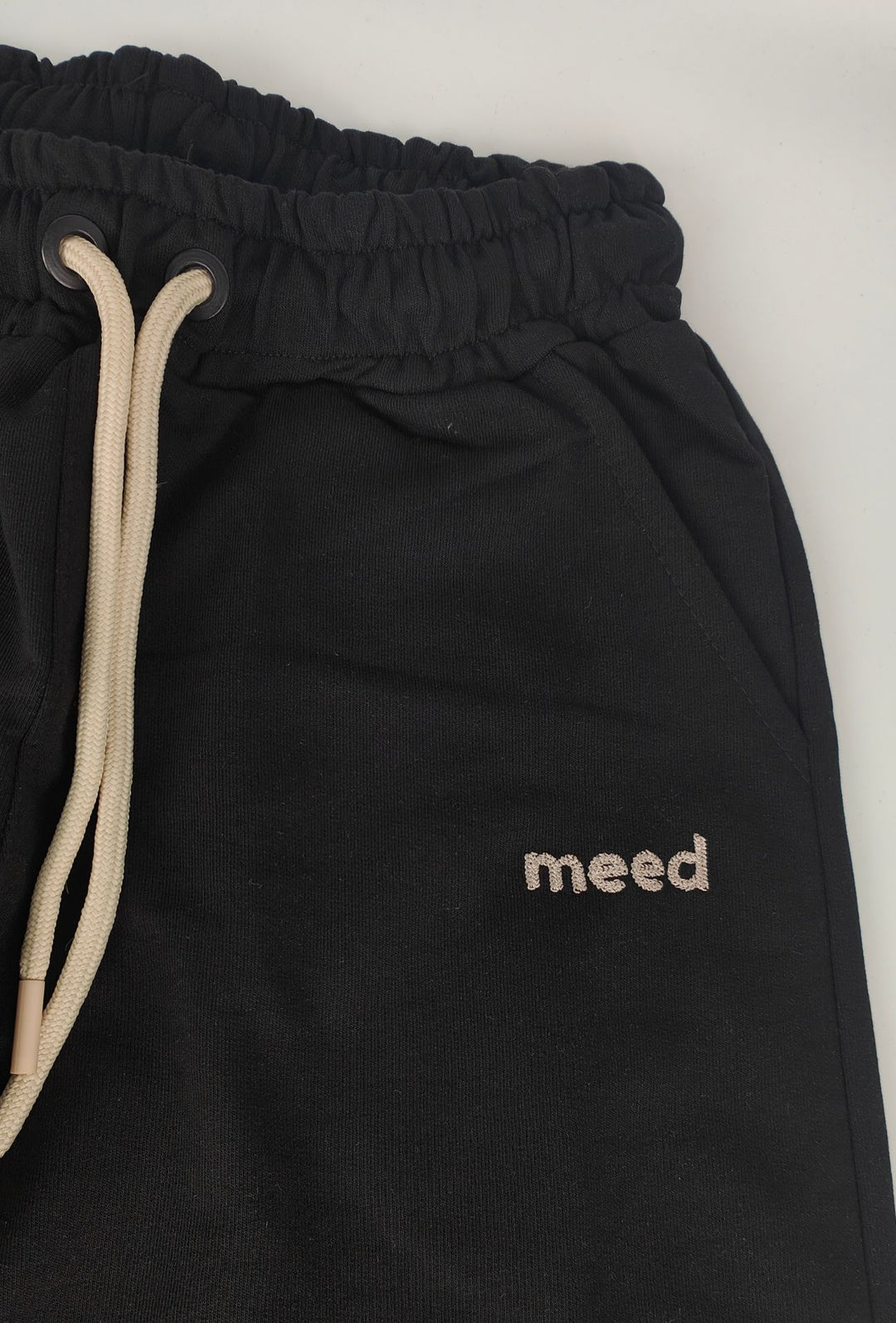 Pantalone Tuta Uomo MEED MILANO in cotone Logo Ricamato- NERO