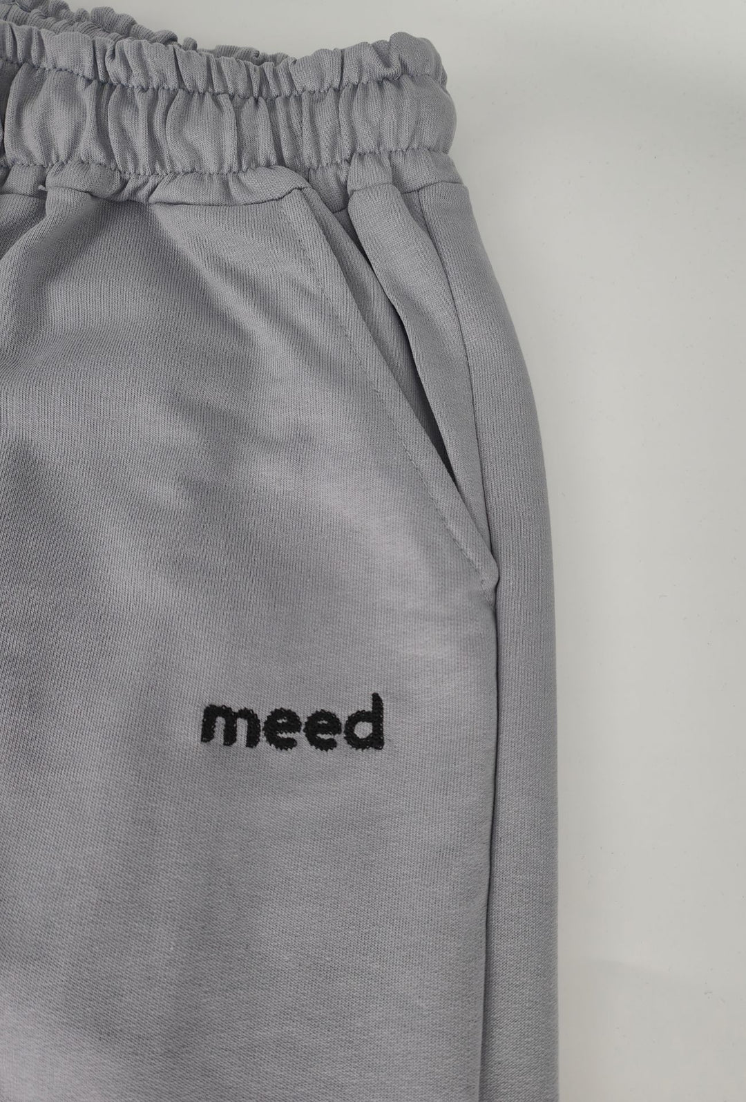 Pantalone Tuta Uomo MEED MILANO in cotone Logo Ricamato- GRIGIO