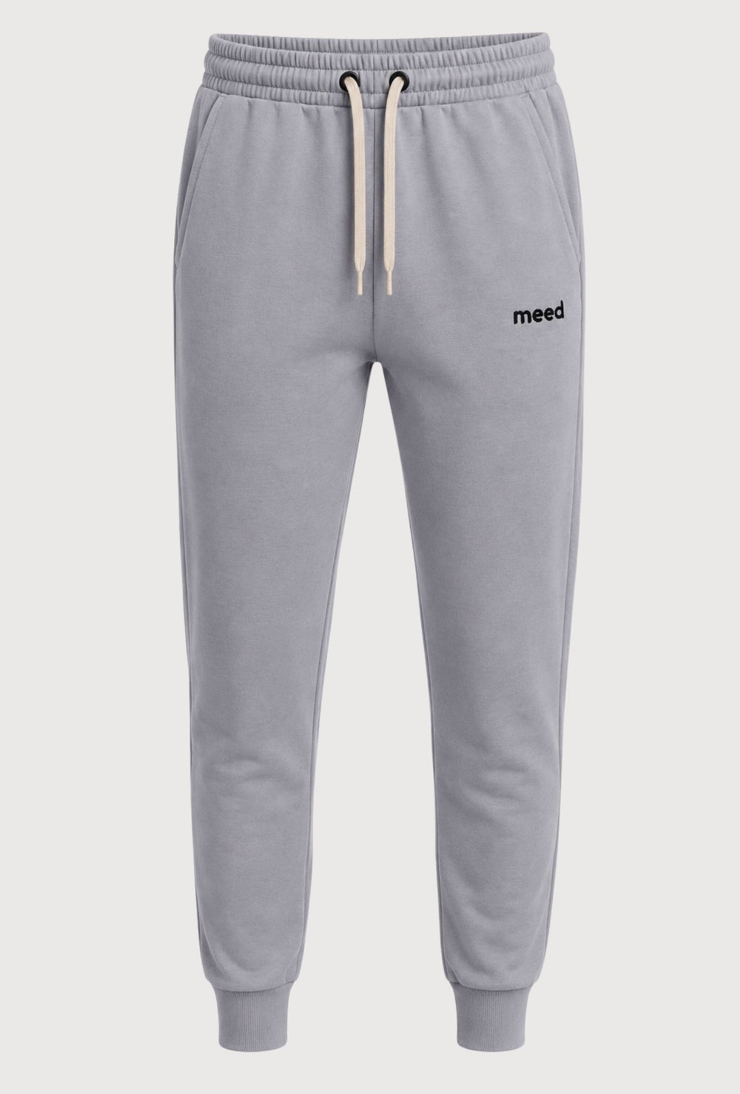 Pantalone Tuta Uomo MEED MILANO in cotone Logo Ricamato- GRIGIO