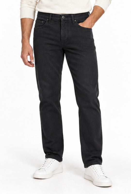 Pantalone Uomo Invernale DRESSERD Effetto Jeans 5 Tasche- NERO