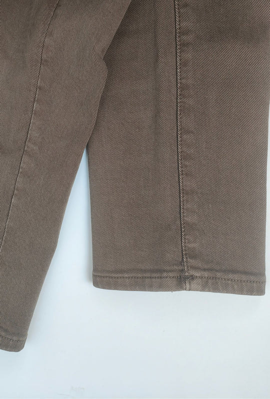 Pantalone Uomo Invernale Effetto Jeansato  DRESSERD Tasca America Regular Fit- FANGO