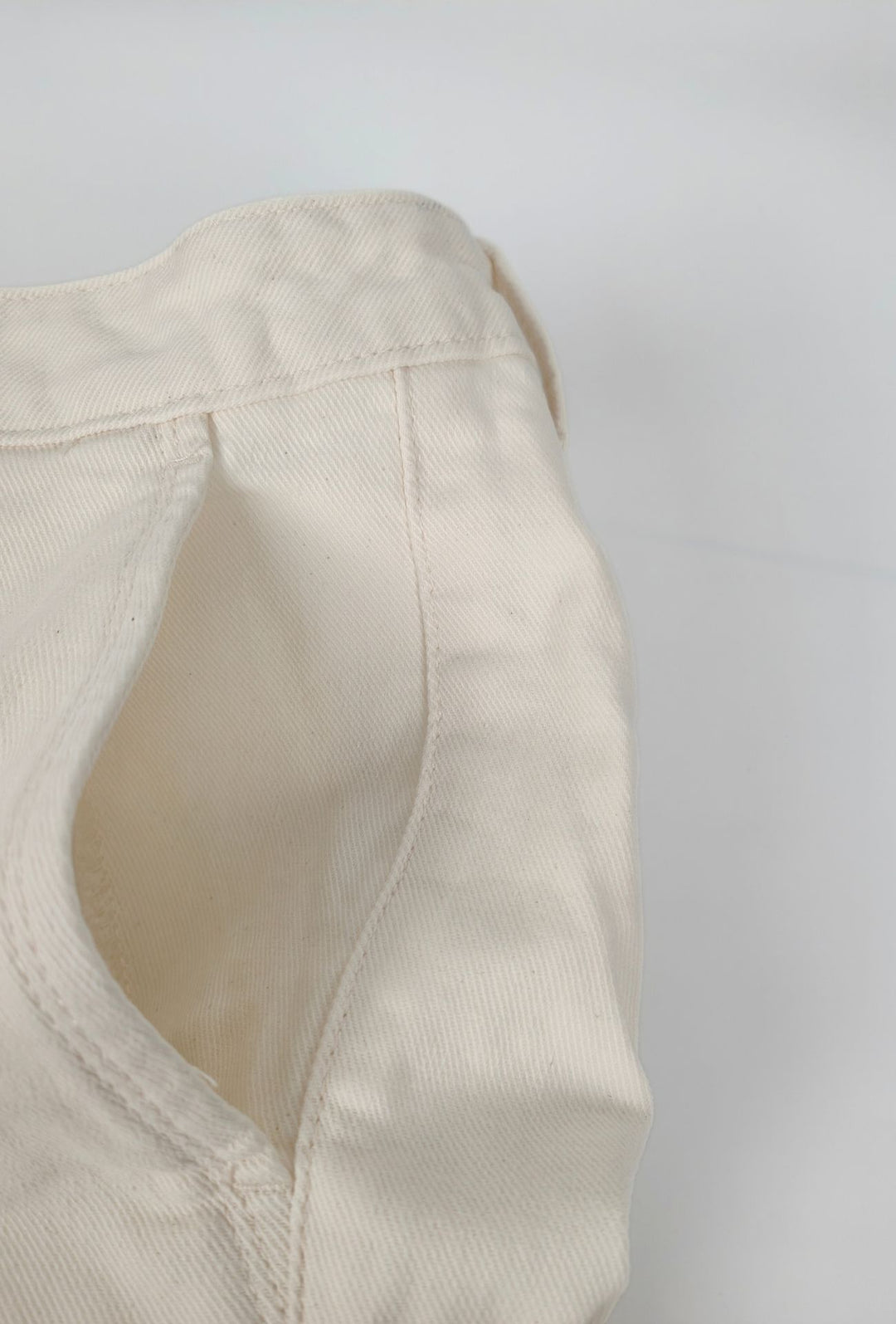 Pantalone Uomo Invernale Effetto Jeansato  DRESSERD Tasca America Regular Fit- ECRU
