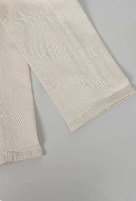 Pantalone Uomo Invernale Effetto Jeansato  DRESSERD Tasca America Regular Fit- ECRU