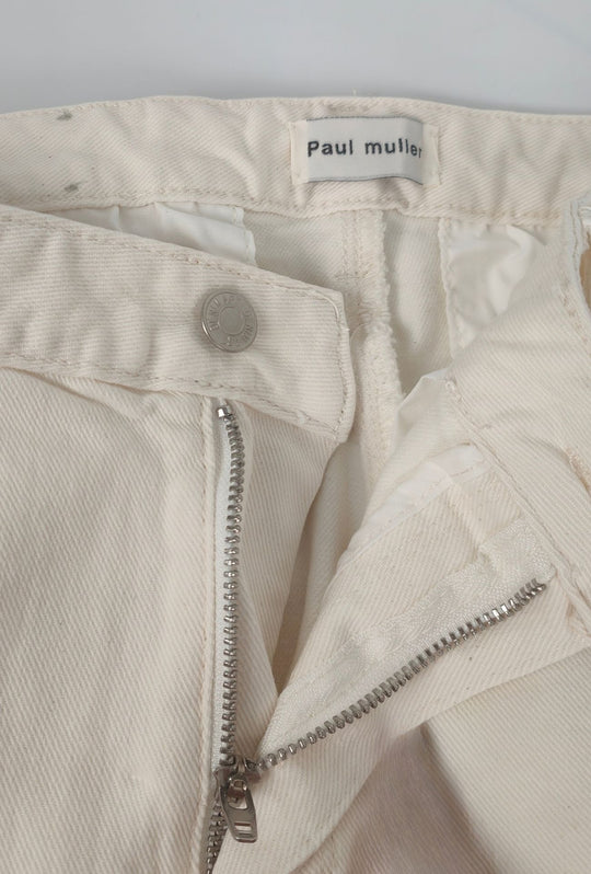 Pantalone Uomo Invernale Effetto Jeansato  DRESSERD Tasca America Regular Fit- ECRU