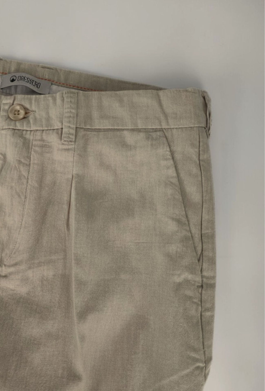Pantalone uomo Dresserd in Lino e cotone semi slim fit - BEIGE