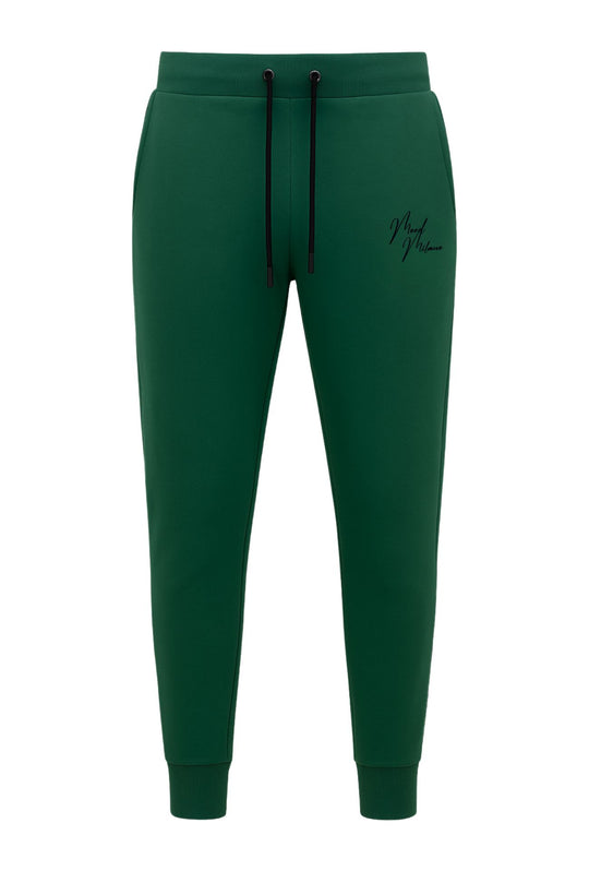 Pantalone di tuta cotone con polsino sul fondo - VERDE