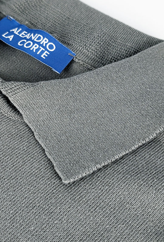 Polo Uomo in Filo Cotone Made in Italy Dresserd - GRIGIO