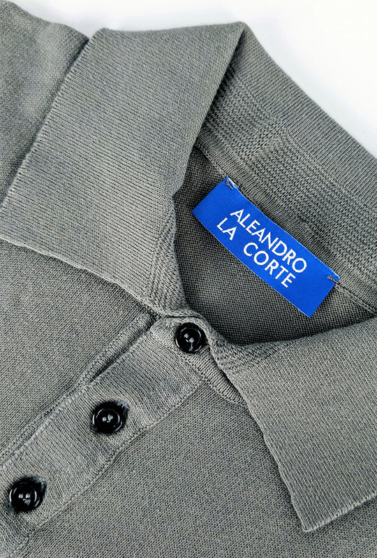 Polo Uomo in Filo Cotone Made in Italy Dresserd - GRIGIO