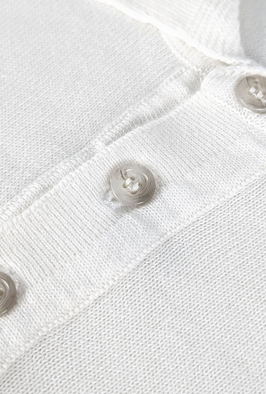 Polo Uomo in Filo Cotone Made in Italy Dresserd - BIANCO