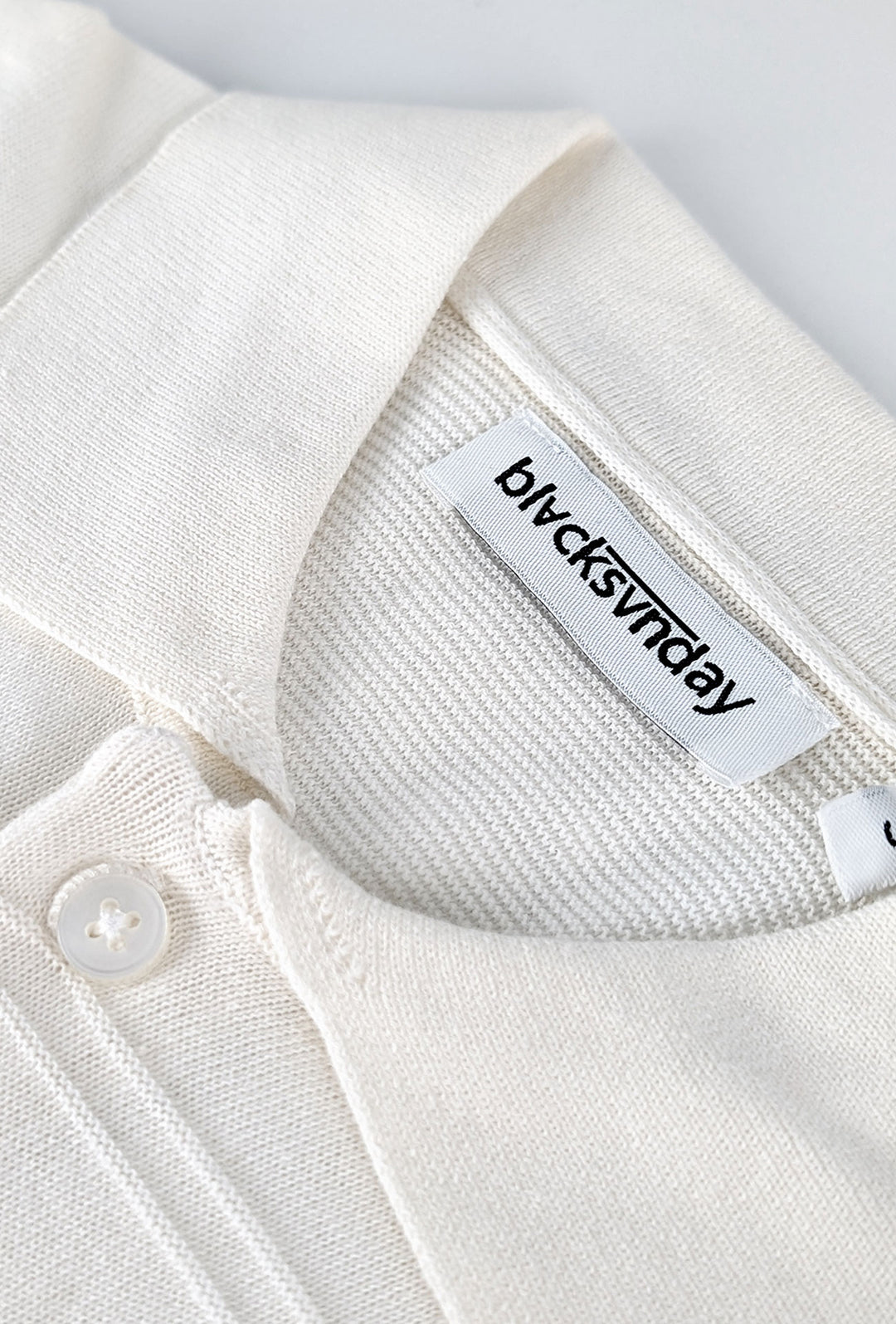 Polo Uomo in filo di cotone con lavorazione a righe - BIANCO