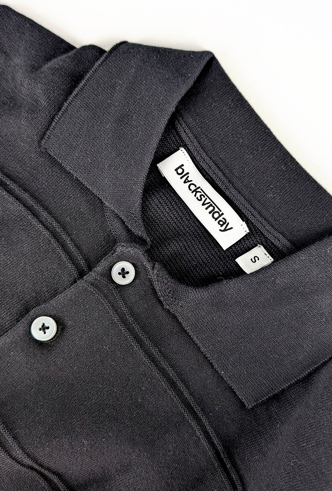 Polo Uomo in filo di cotone con lavorazione a righe - NERO