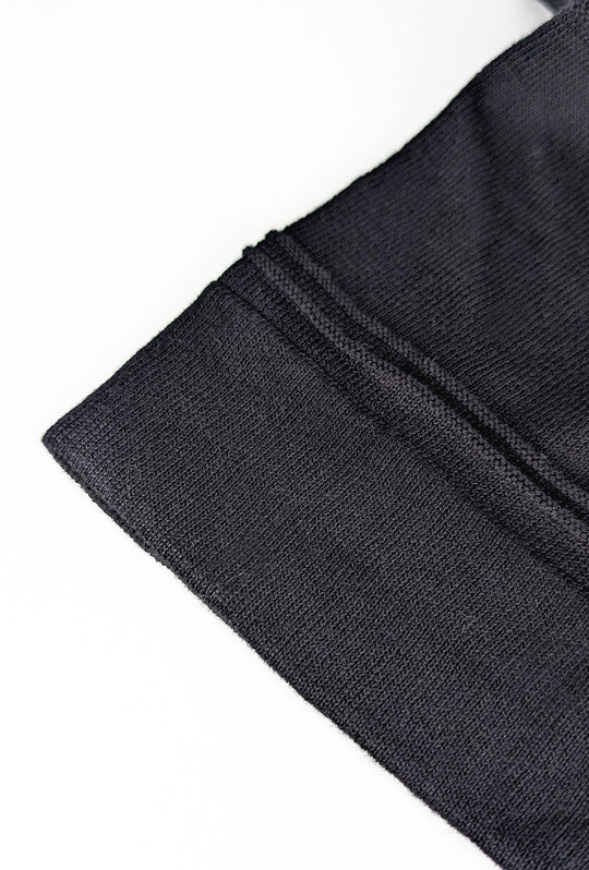 Polo Uomo in filo di cotone con lavorazione a righe - NERO