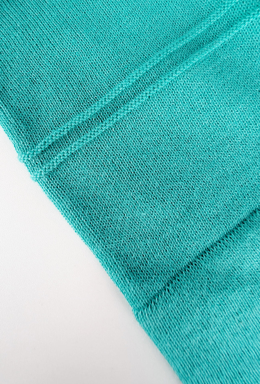Polo Uomo in filo di cotone con lavorazione a righe - TURCHESE