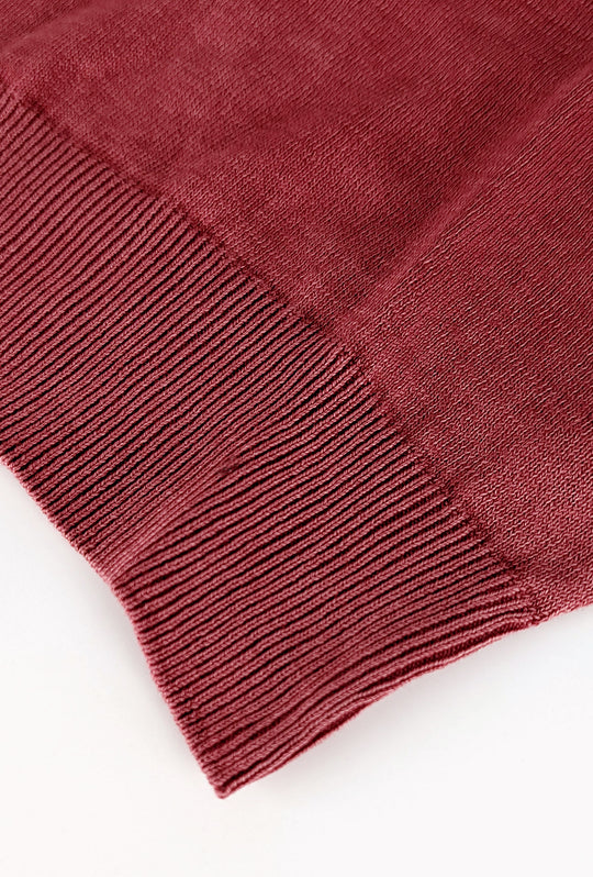 Polo uomo in filo 100% Cotone semi slim fit - BORDEAUX