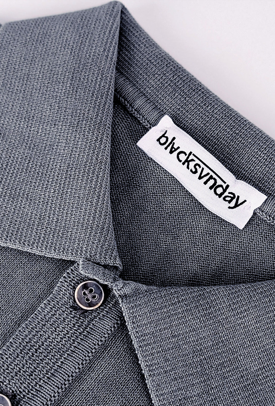 Polo uomo in filo 100% Cotone semi slim fit - GRIGIO
