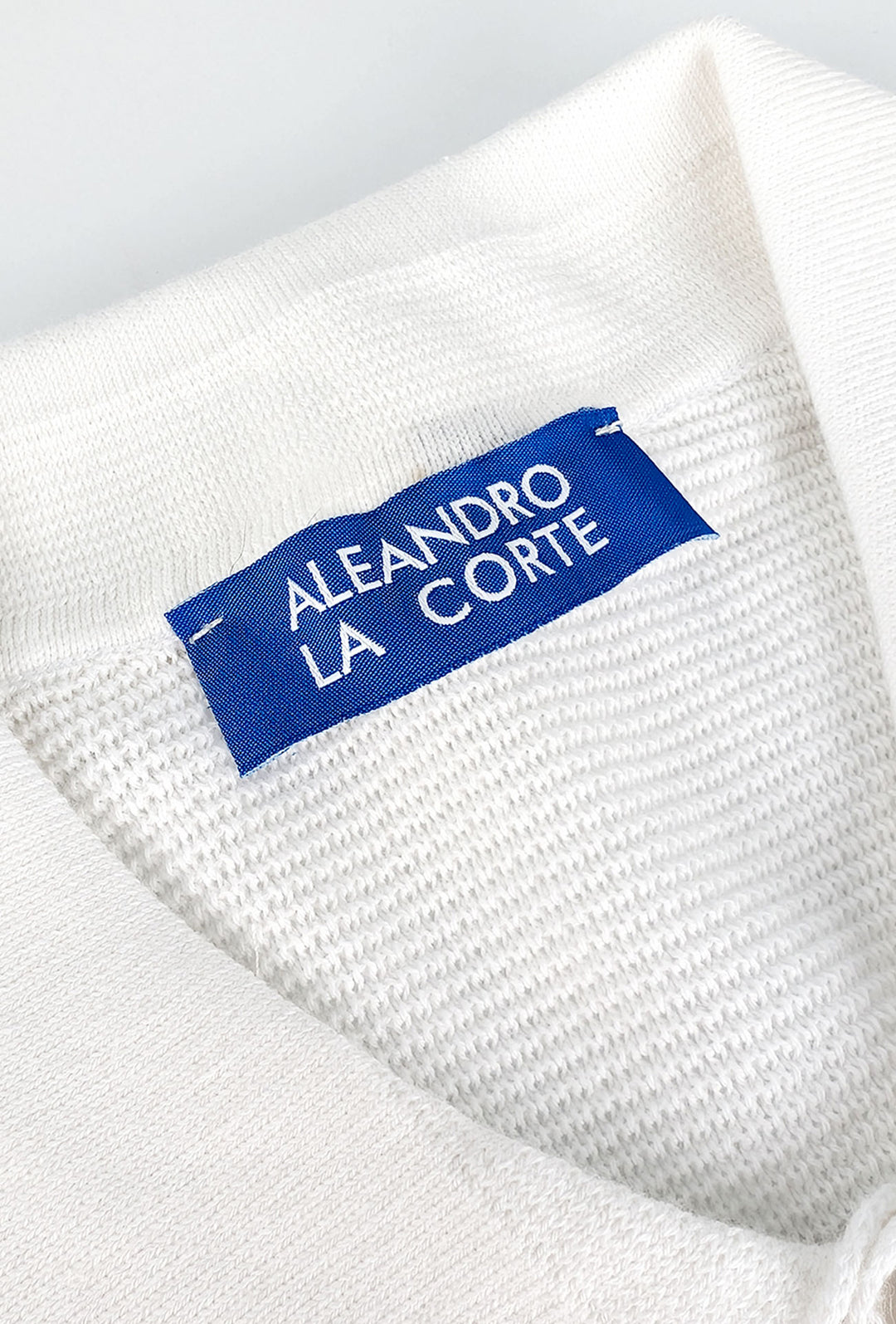 Polo Uomo in Filo Cotone trama lavorata Made in Italy Dresserd - BIANCO