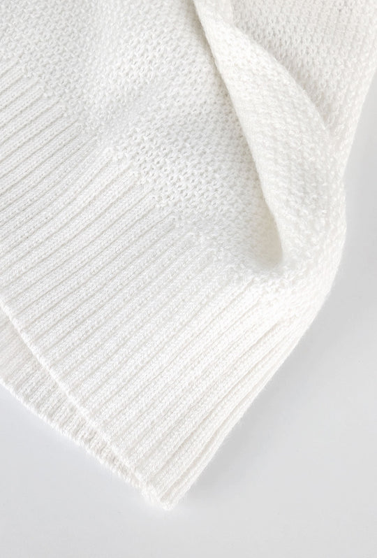 Polo Uomo in Filo Cotone trama lavorata Made in Italy Dresserd - BIANCO