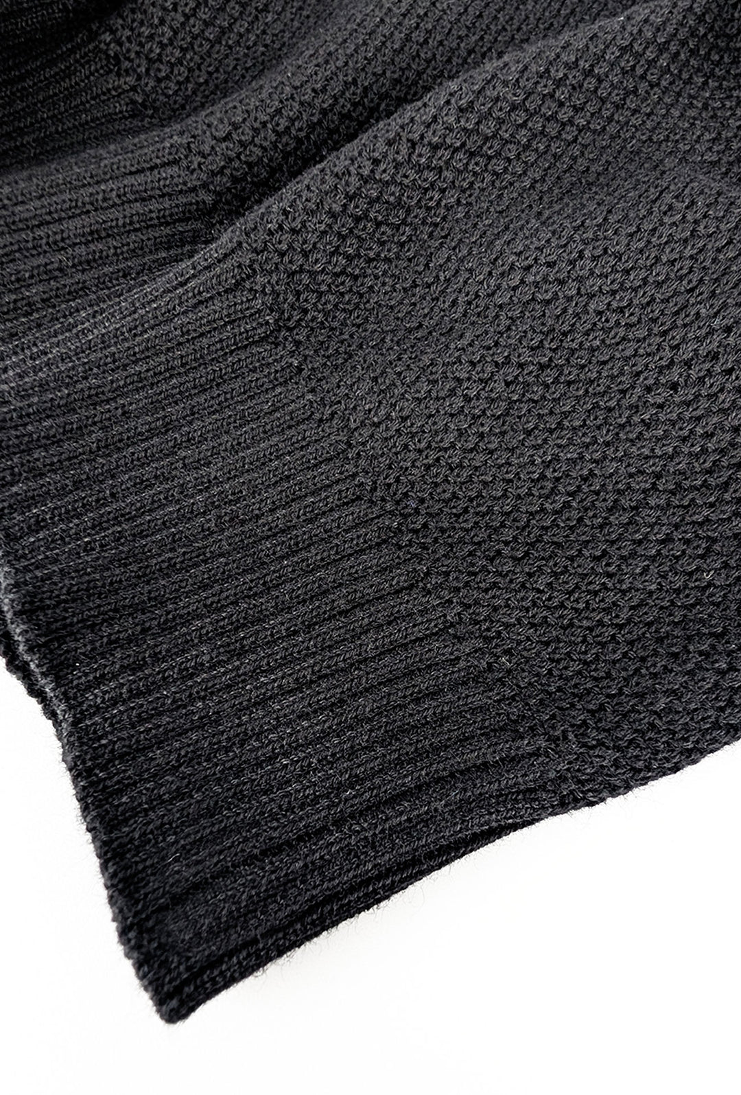 Polo Uomo in Filo Cotone trama lavorata Made in Italy Dresserd - NERO