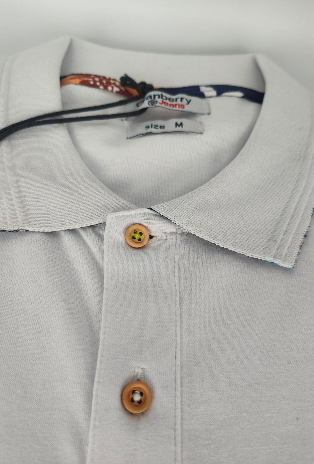 Polo Uomo Cranberry cotone Jersey semi slim - BIANCO