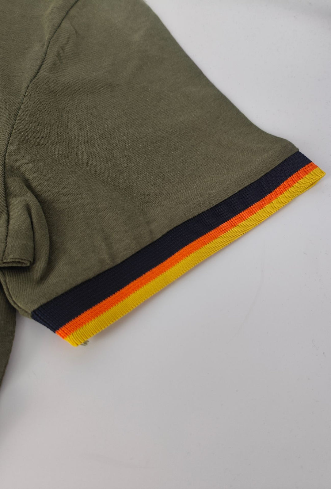 Polo Uomo Cranberry cotone Jersey semi slim con righe a contrasto - VERDE ARMY