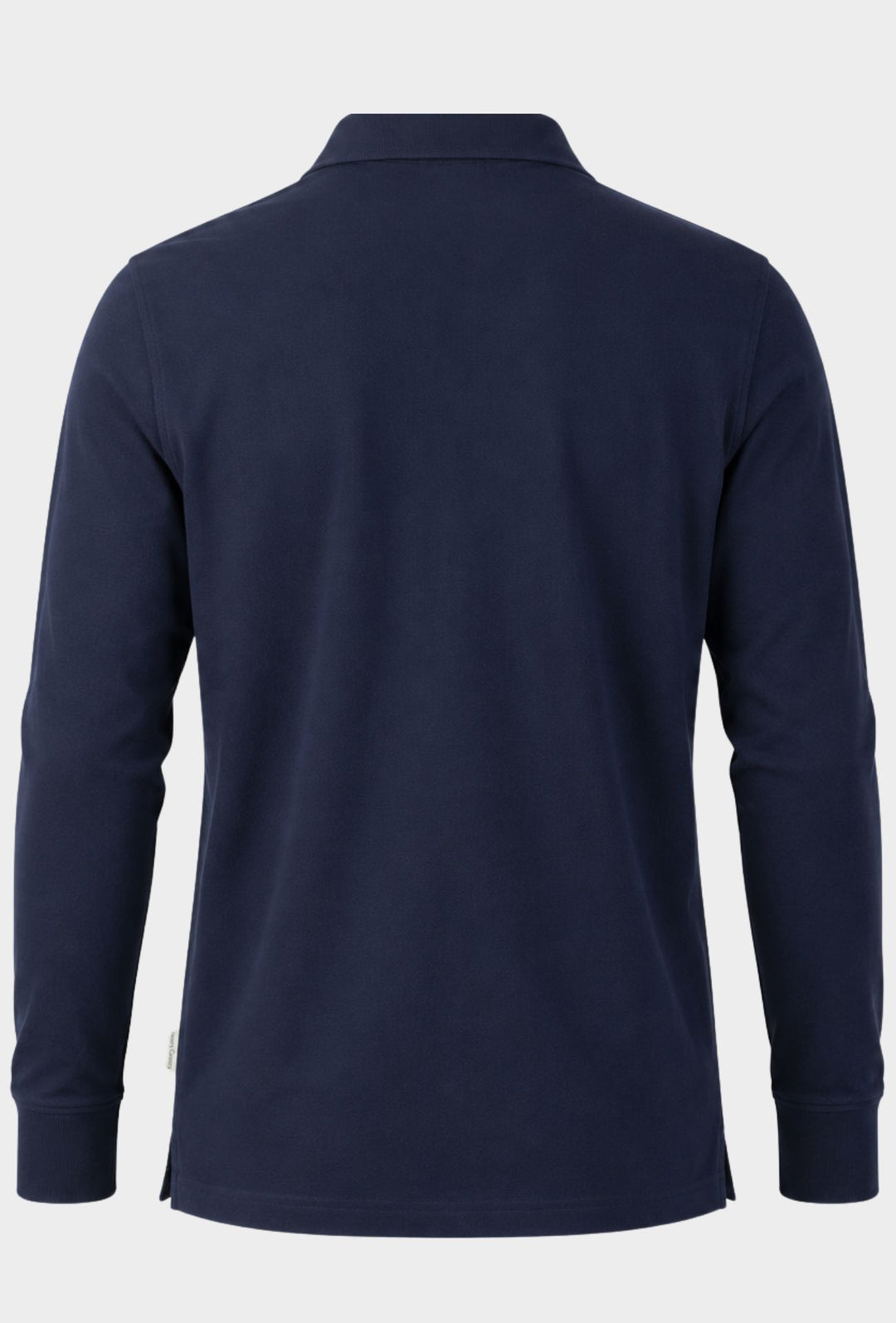 Polo Uomo Manica Lunga HENRY COTTON'S logo ricamato lato cuore- BLU NAVY