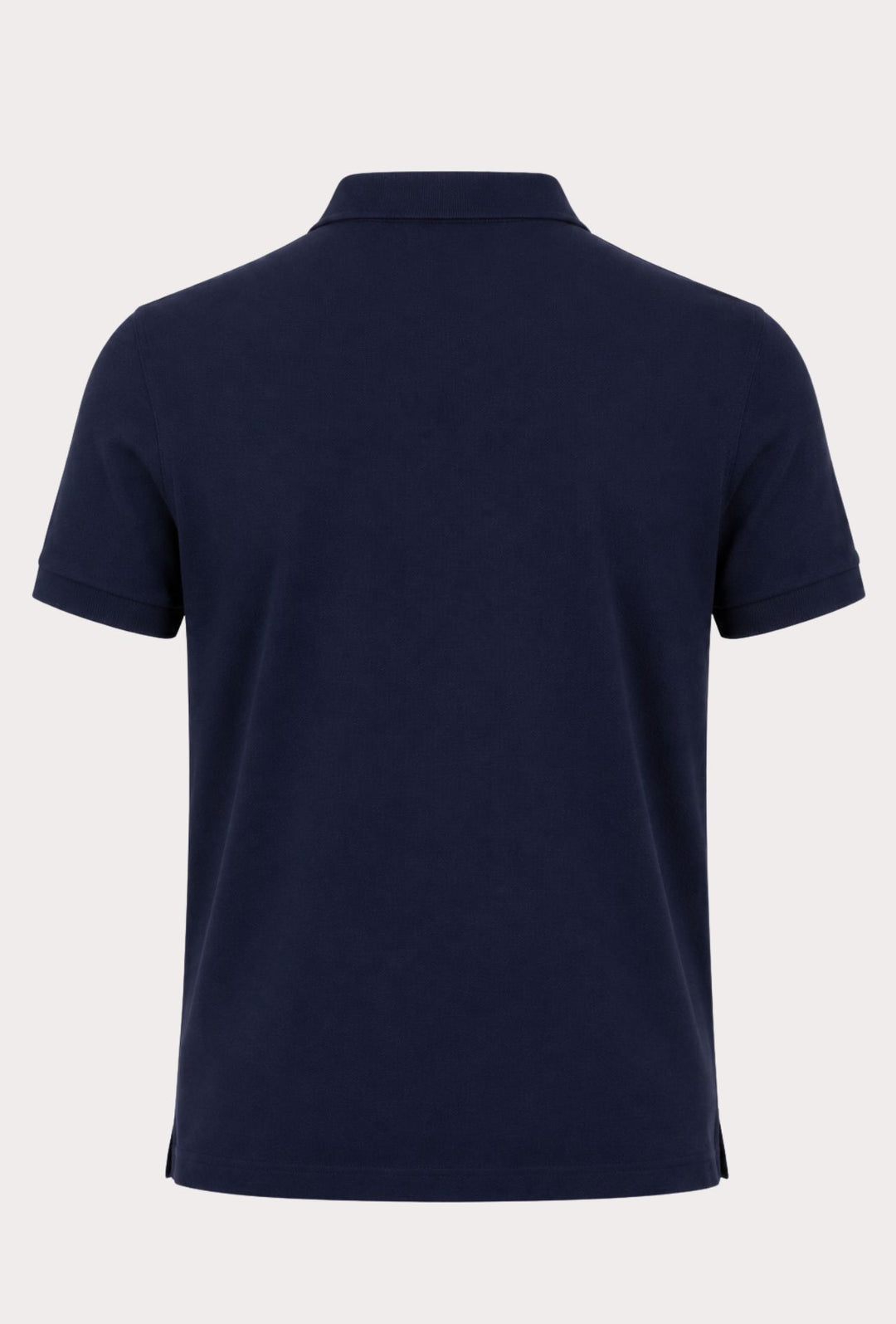 Polo Uomo manica corta MARLBORO CLASSIC logo ricamato lato cuore, colletto tinta unita- BLU NAVY
