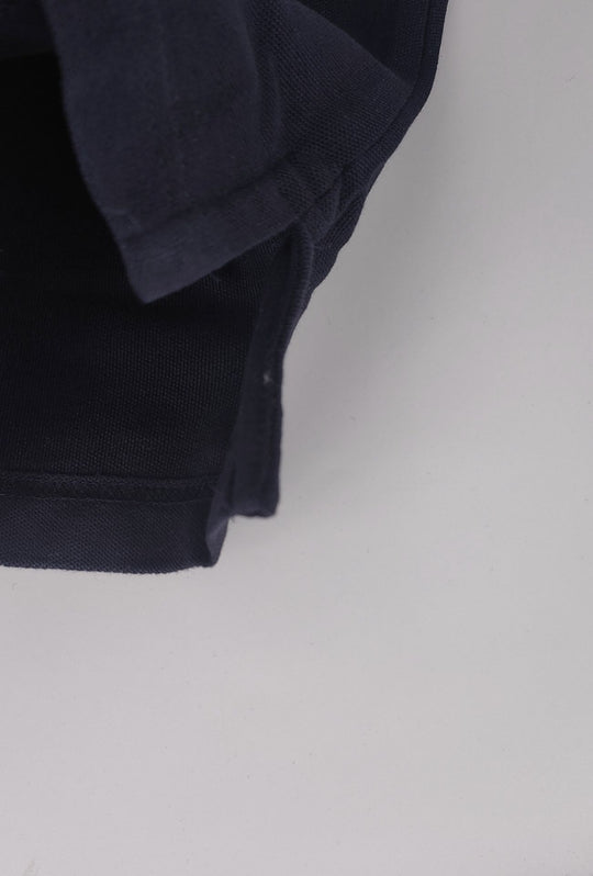 Polo Uomo manica corta MARLBORO CLASSIC logo ricamato lato cuore, colletto tinta unita- BLU NAVY