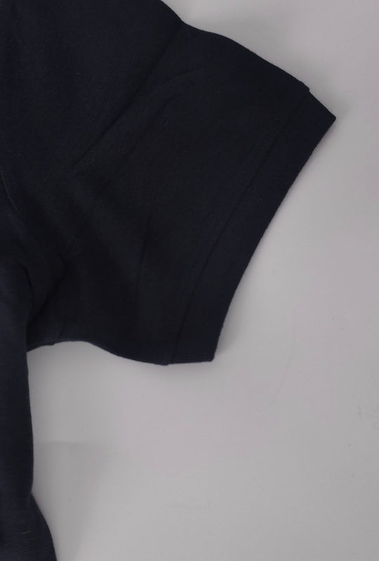 Polo Uomo manica corta MARLBORO CLASSIC logo ricamato lato cuore, colletto tinta unita- BLU NAVY