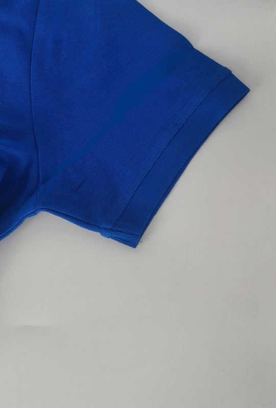 Polo Uomo manica corta MARLBORO CLASSIC logo ricamato lato cuore, colletto tinta unita- BLU ROYAL